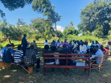 Site meeting with community 